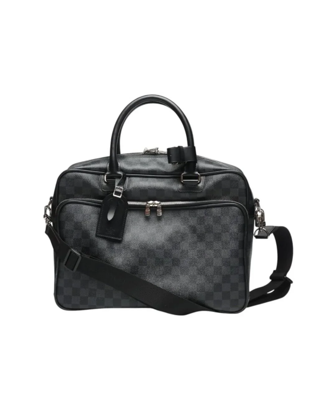 Louis Vuitton Damier Graphite Business Icare Shoulder Bag Gray